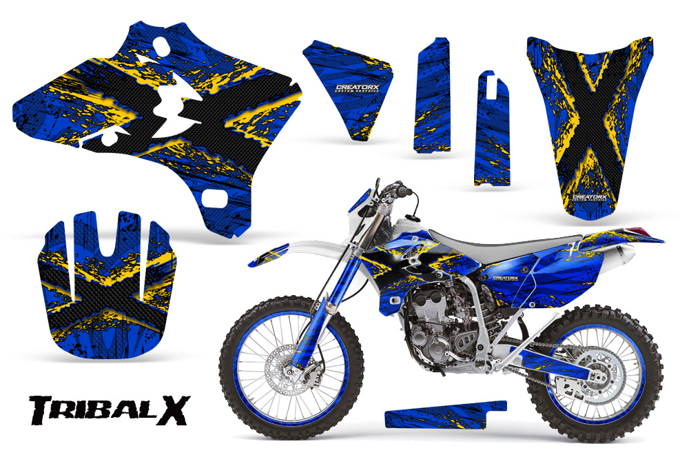 Yamaha YZ250 YZ450 03-05 WR250 WR450 05-06 TribalX Yellow Blue WB NP Rims